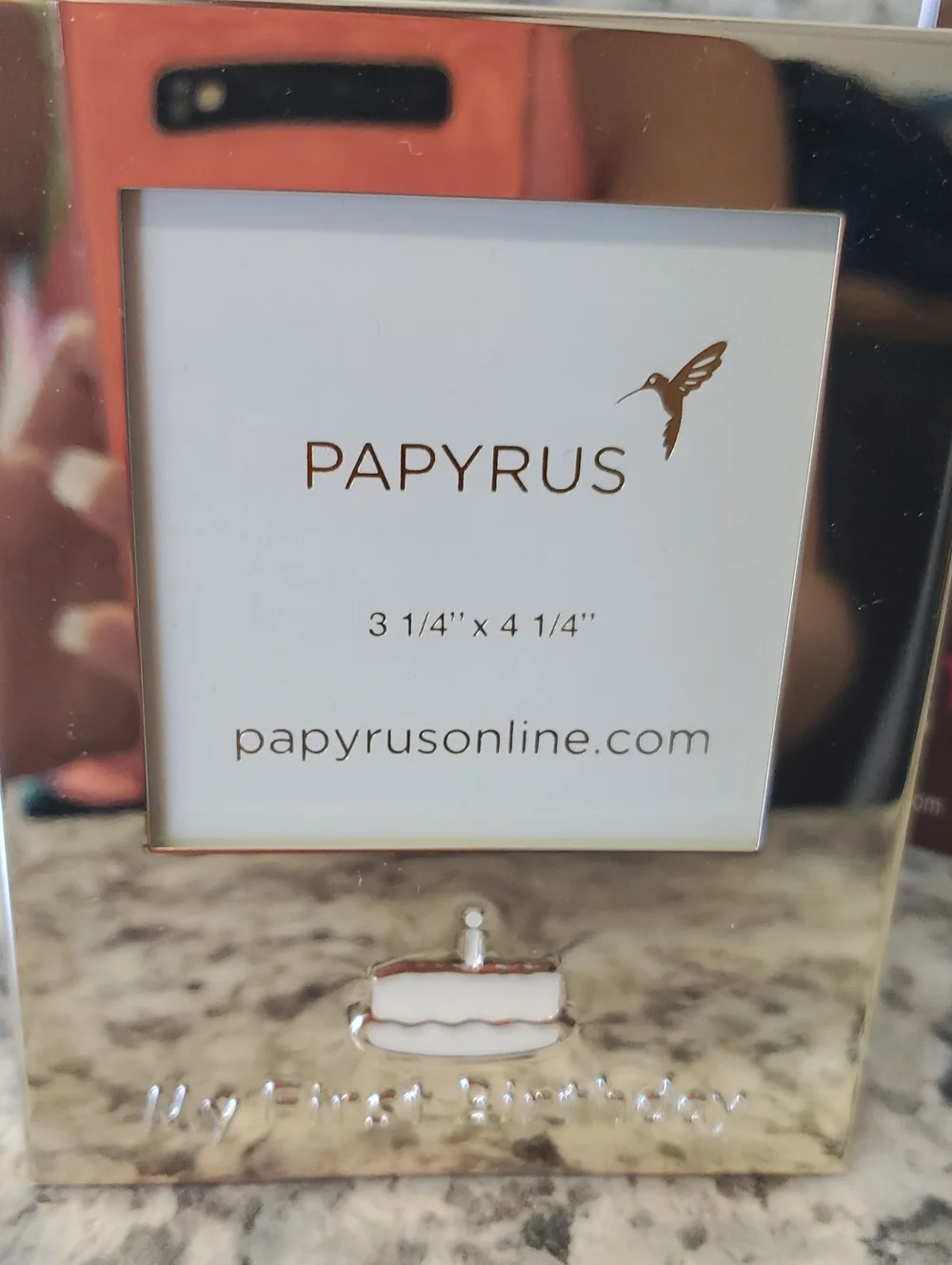 PAPYRUS Rose Gold Mirrored Photo Frame Trio with Gift Box